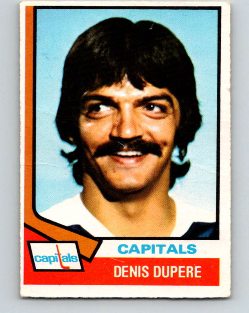 1974-75 O-Pee-Chee #105 Denis Dupere Washington Capitals V4445