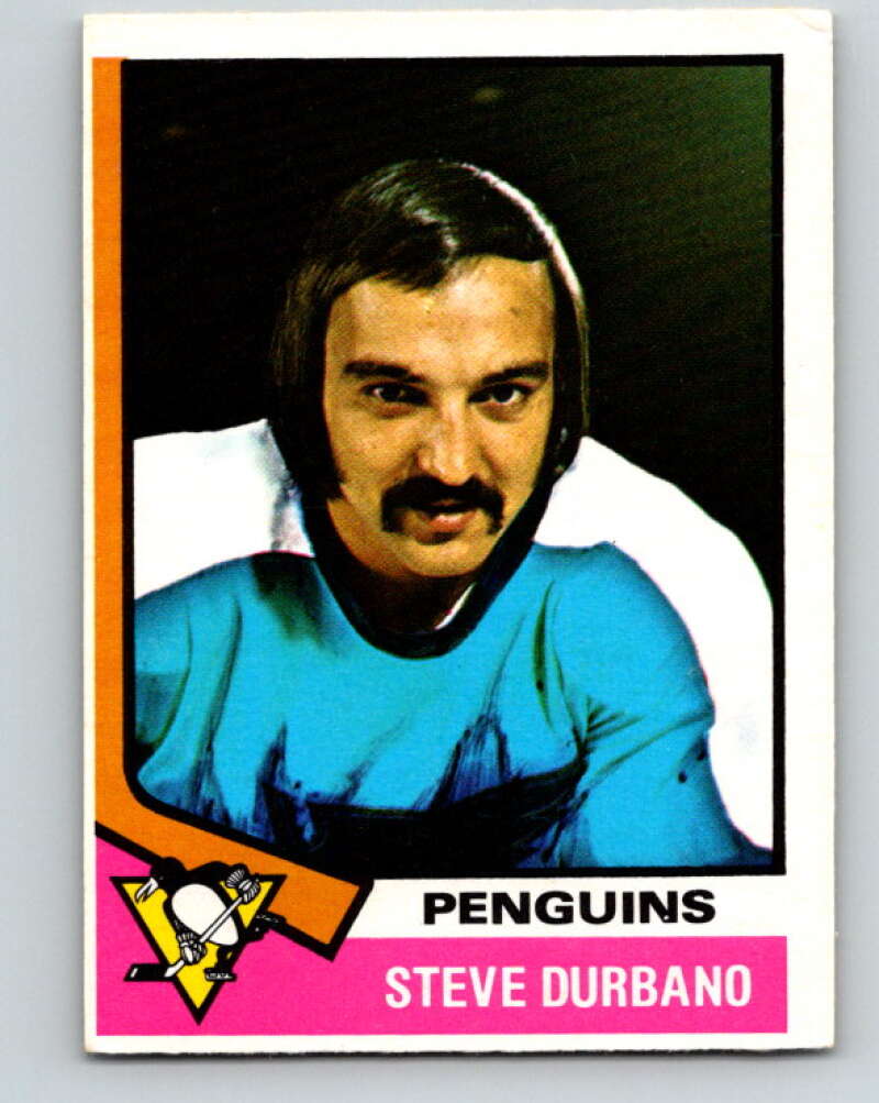 1974-75 O-Pee-Chee #106 Steve Durbano Pittsburgh Penguins V4449