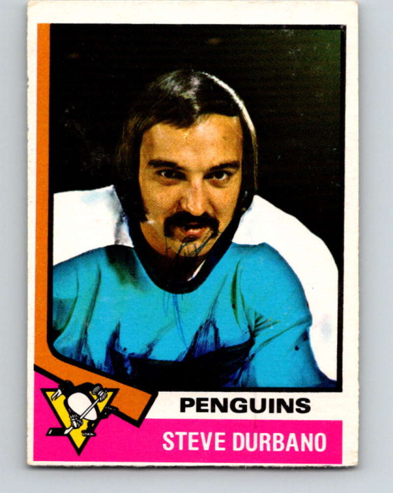 1974-75 O-Pee-Chee #106 Steve Durbano Pittsburgh Penguins V4450