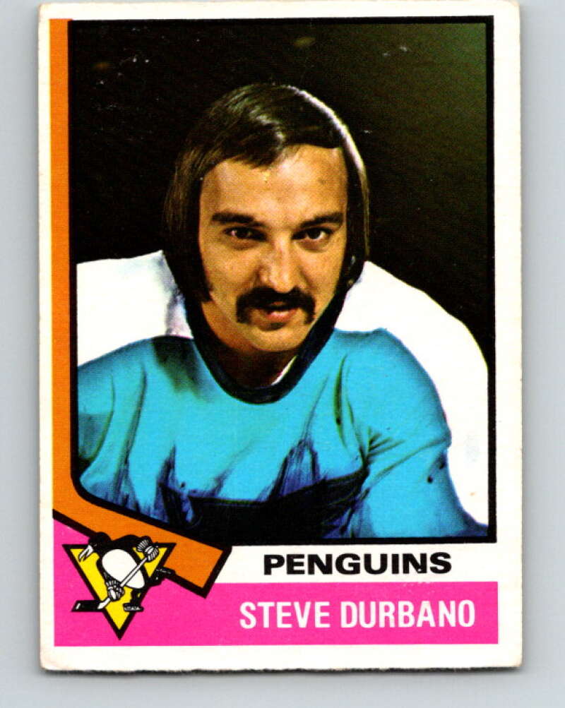 1974-75 O-Pee-Chee #106 Steve Durbano Pittsburgh Penguins V4452