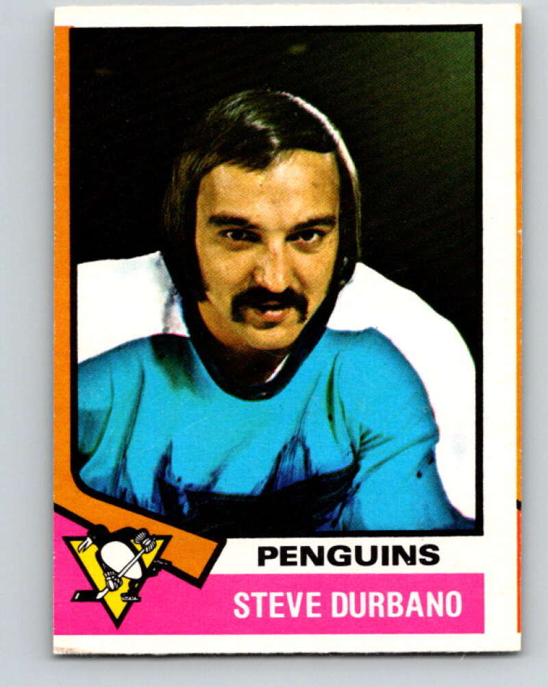 1974-75 O-Pee-Chee #106 Steve Durbano Pittsburgh Penguins V4454