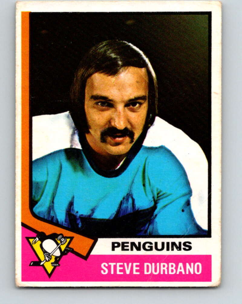 1974-75 O-Pee-Chee #106 Steve Durbano Pittsburgh Penguins V4455