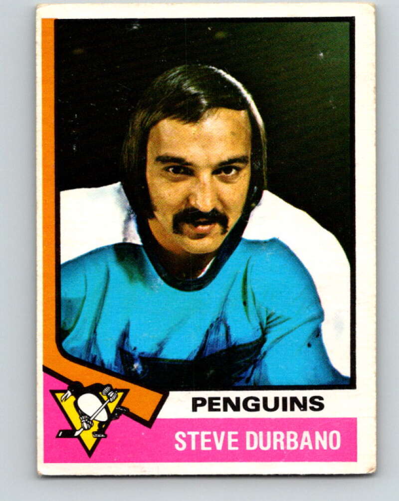 1974-75 O-Pee-Chee #106 Steve Durbano Pittsburgh Penguins V4456