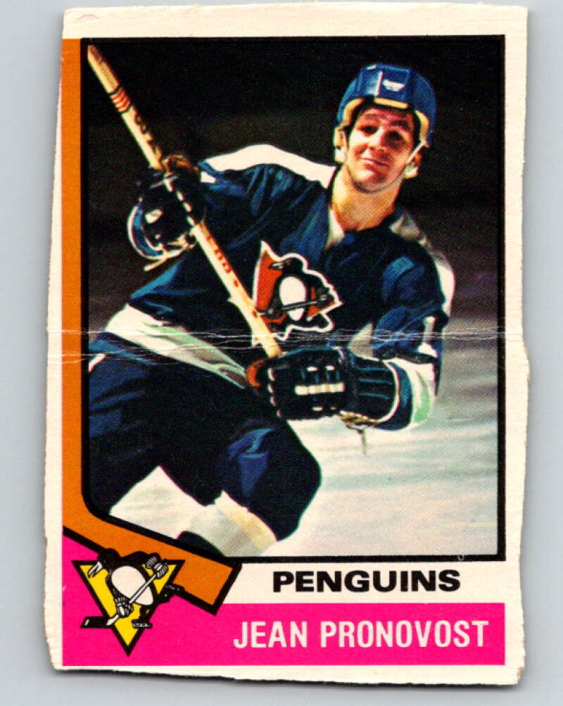 1974-75 O-Pee-Chee #110 Jean Pronovost Pittsburgh Penguins V4467