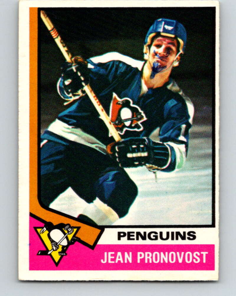1974-75 O-Pee-Chee #110 Jean Pronovost Pittsburgh Penguins V4468
