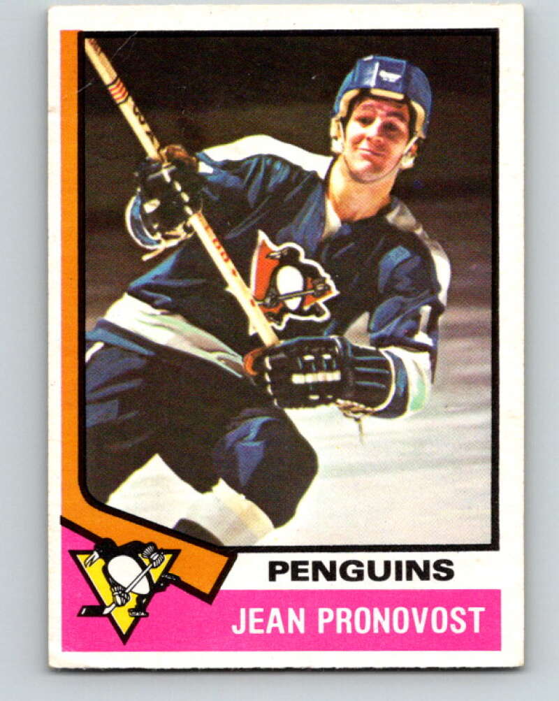 1974-75 O-Pee-Chee #110 Jean Pronovost Pittsburgh Penguins V4469