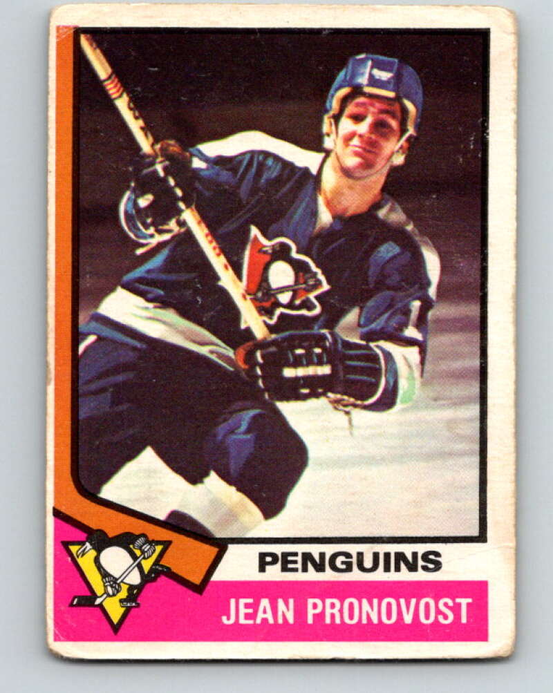 1974-75 O-Pee-Chee #110 Jean Pronovost Pittsburgh Penguins V4470