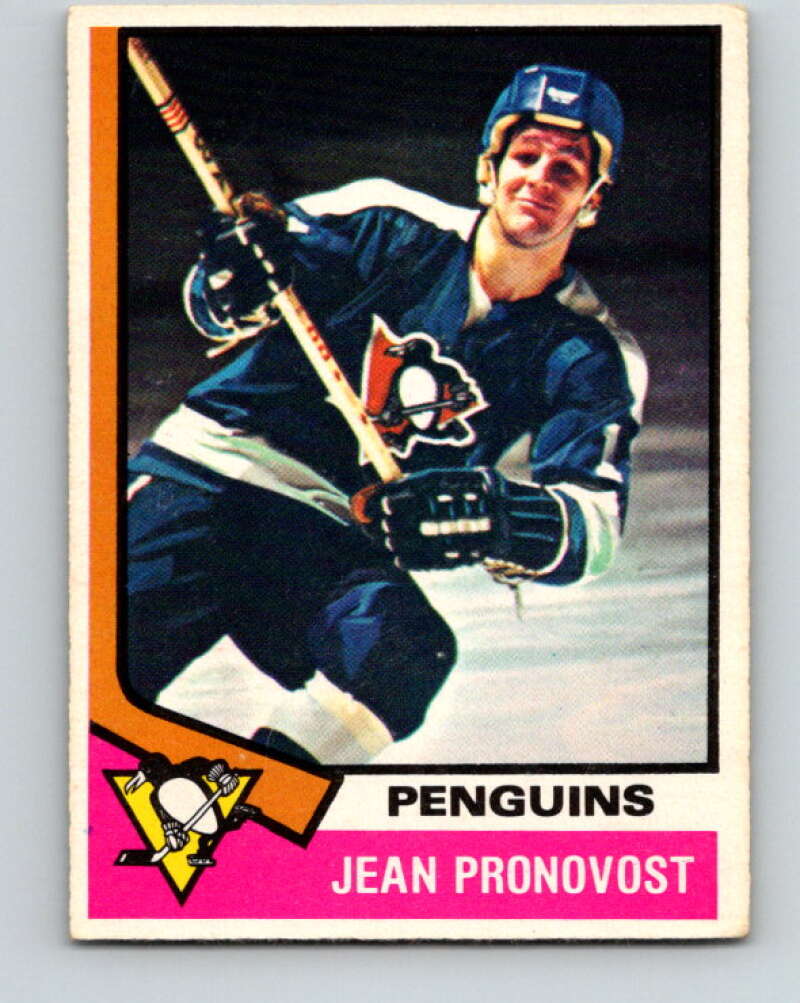 1974-75 O-Pee-Chee #110 Jean Pronovost Pittsburgh Penguins V4471
