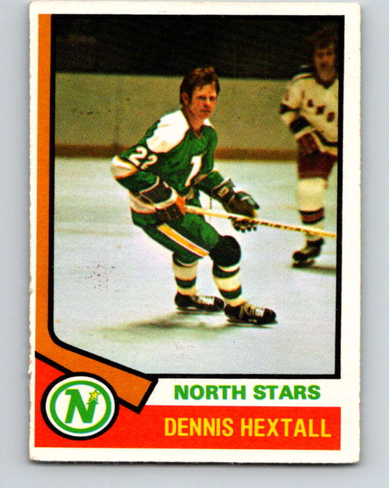 1974-75 O-Pee-Chee #115 Dennis Hextall Minnesota North Stars V4487