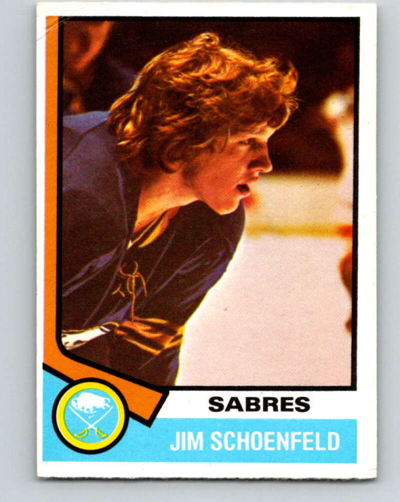1974-75 O-Pee-Chee #121 Jim Schoenfeld Buffalo Sabres V4503