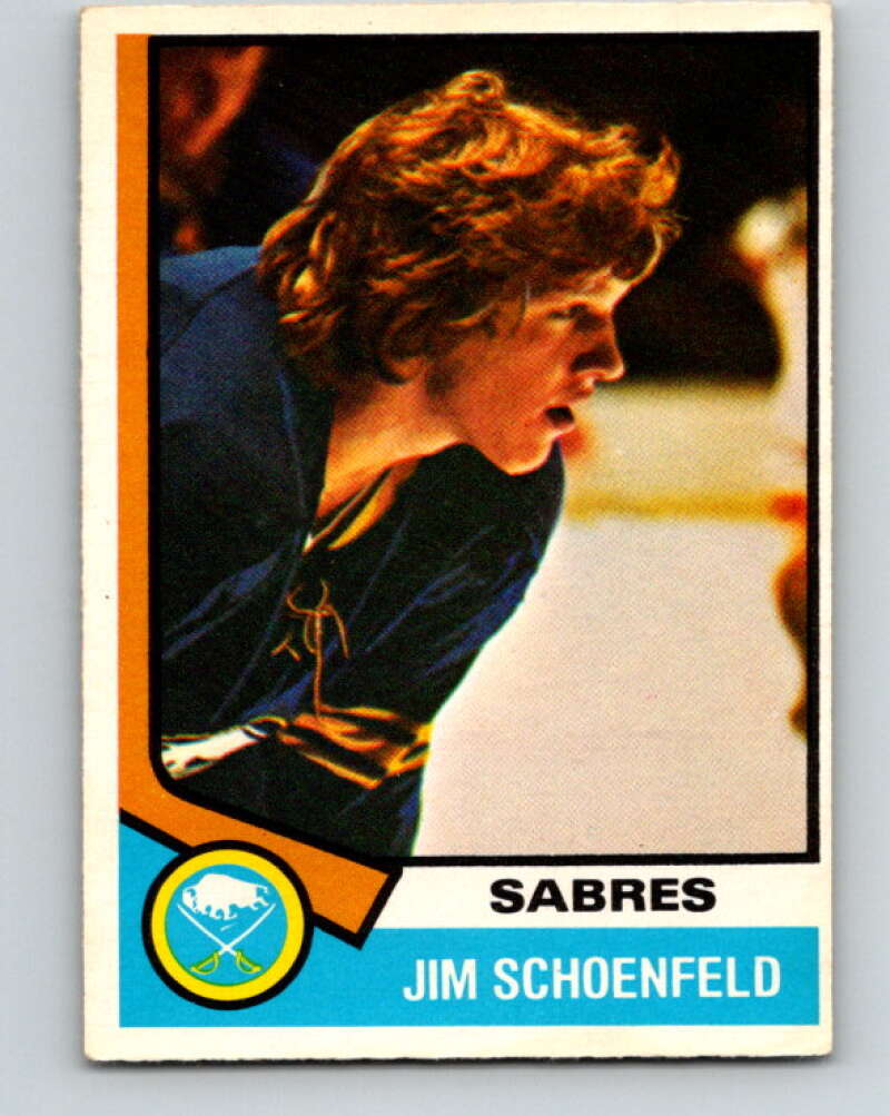 1974-75 O-Pee-Chee #121 Jim Schoenfeld Buffalo Sabres V4504