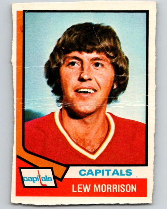 1974-75 O-Pee-Chee #125 Lew Morrison  Washington Capitals  V4511