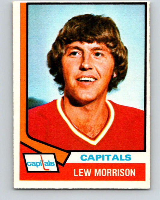 1974-75 O-Pee-Chee #125 Lew Morrison  Washington Capitals  V4512