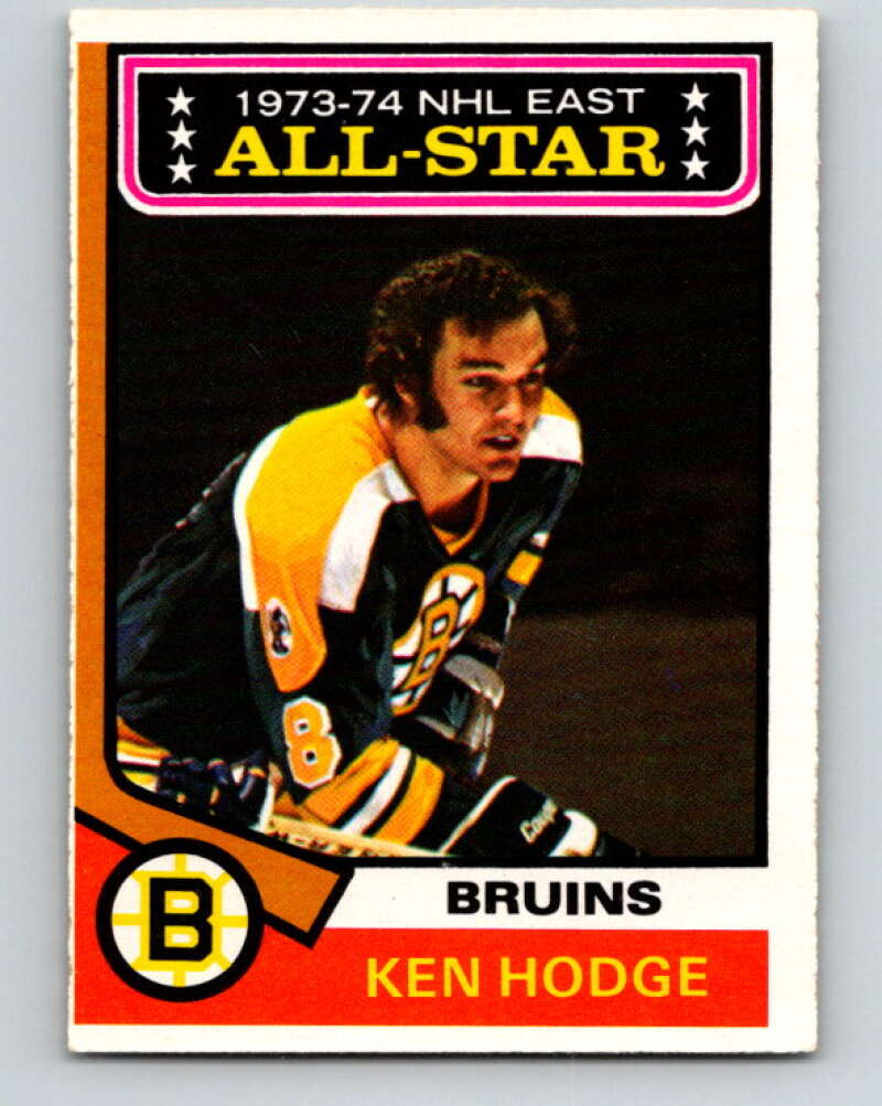 1974-75 O-Pee-Chee #128 Ken Hodge AS Boston Bruins V4517