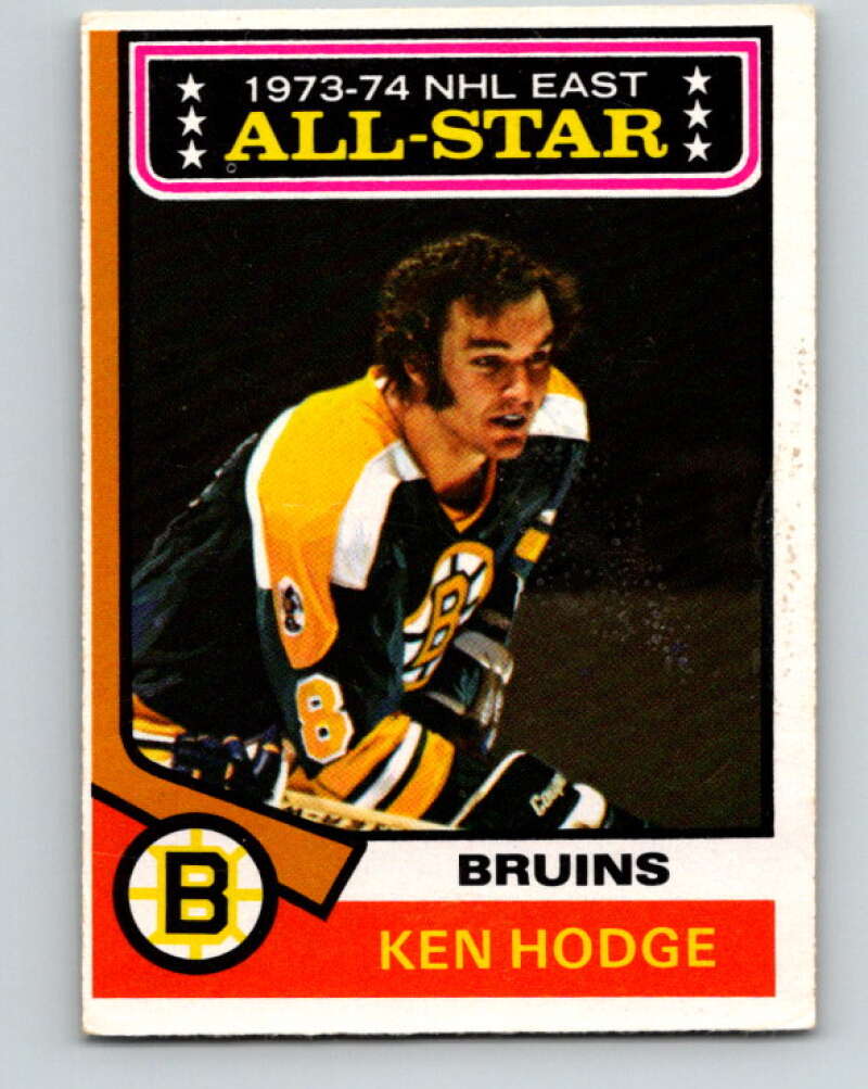 1974-75 O-Pee-Chee #128 Ken Hodge AS Boston Bruins V4518