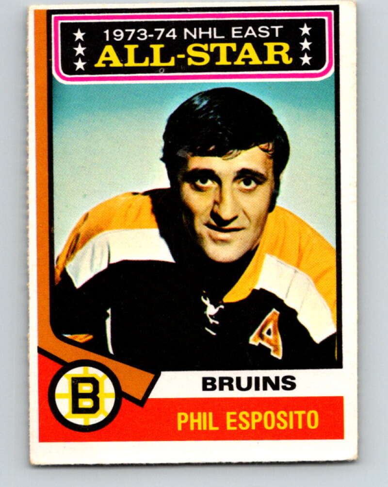 1974-75 O-Pee-Chee #129 Phil Esposito AS Boston Bruins V4520