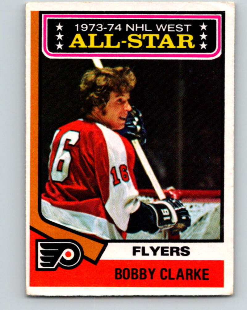 1974-75 O-Pee-Chee #135 Bobby Clarke AS Philadelphia Flyers V4531