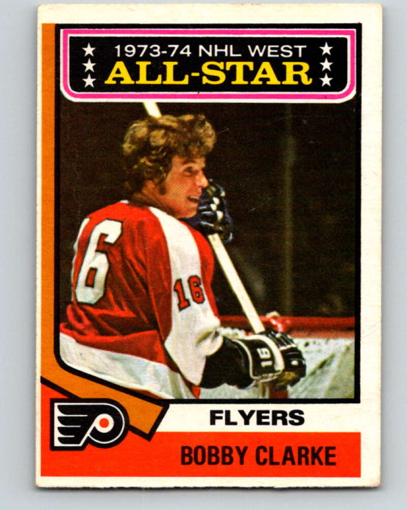 1974-75 O-Pee-Chee #135 Bobby Clarke AS Philadelphia Flyers V4532