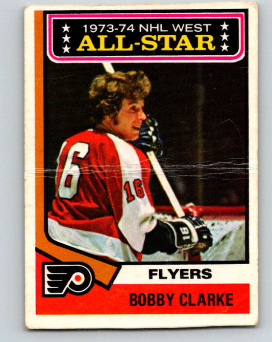 1974-75 O-Pee-Chee #135 Bobby Clarke AS  Philadelphia Flyers  V4533