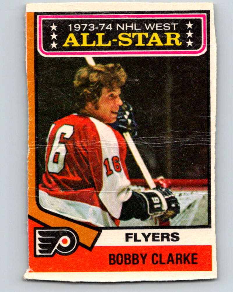 1974-75 O-Pee-Chee #135 Bobby Clarke AS Philadelphia Flyers V4534