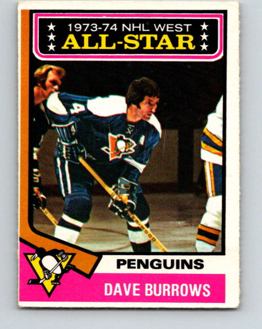1974-75 O-Pee-Chee #137 Dave Burrows AS  Pittsburgh Penguins  V4540