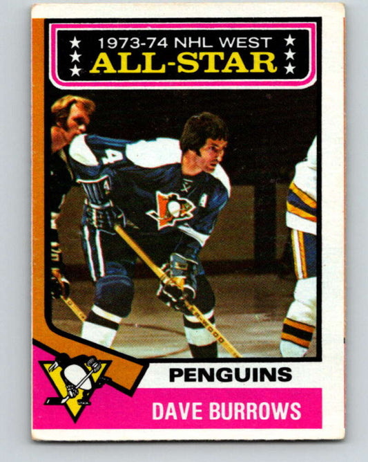 1974-75 O-Pee-Chee #137 Dave Burrows AS  Pittsburgh Penguins  V4544