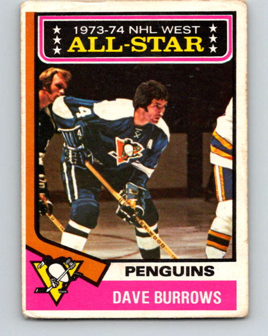 1974-75 O-Pee-Chee #137 Dave Burrows AS  Pittsburgh Penguins  V4545