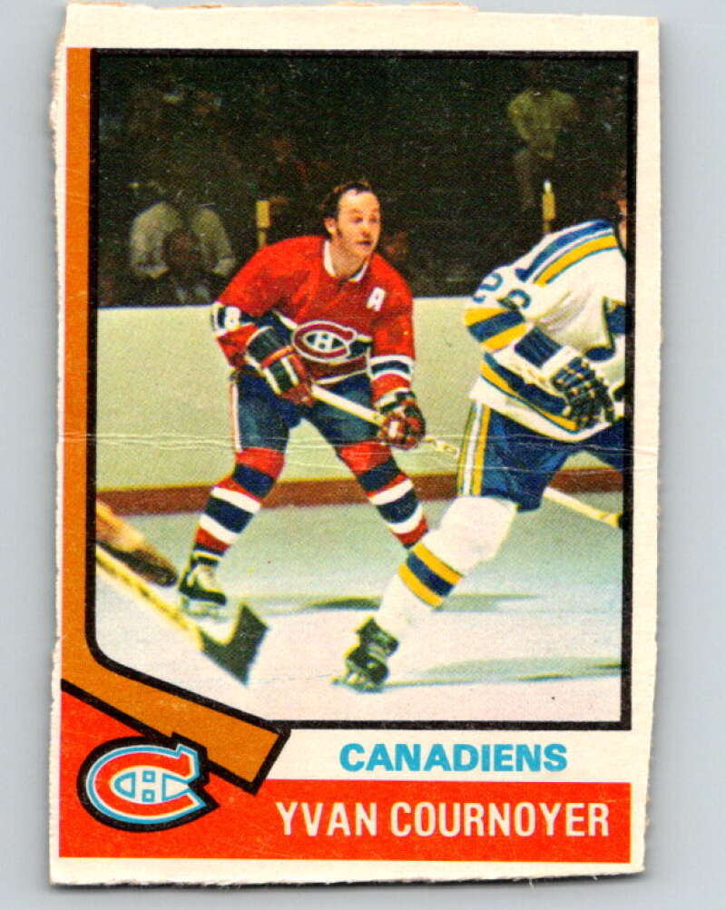 1974-75 O-Pee-Chee #140 Yvan Cournoyer Montreal Canadiens V4551
