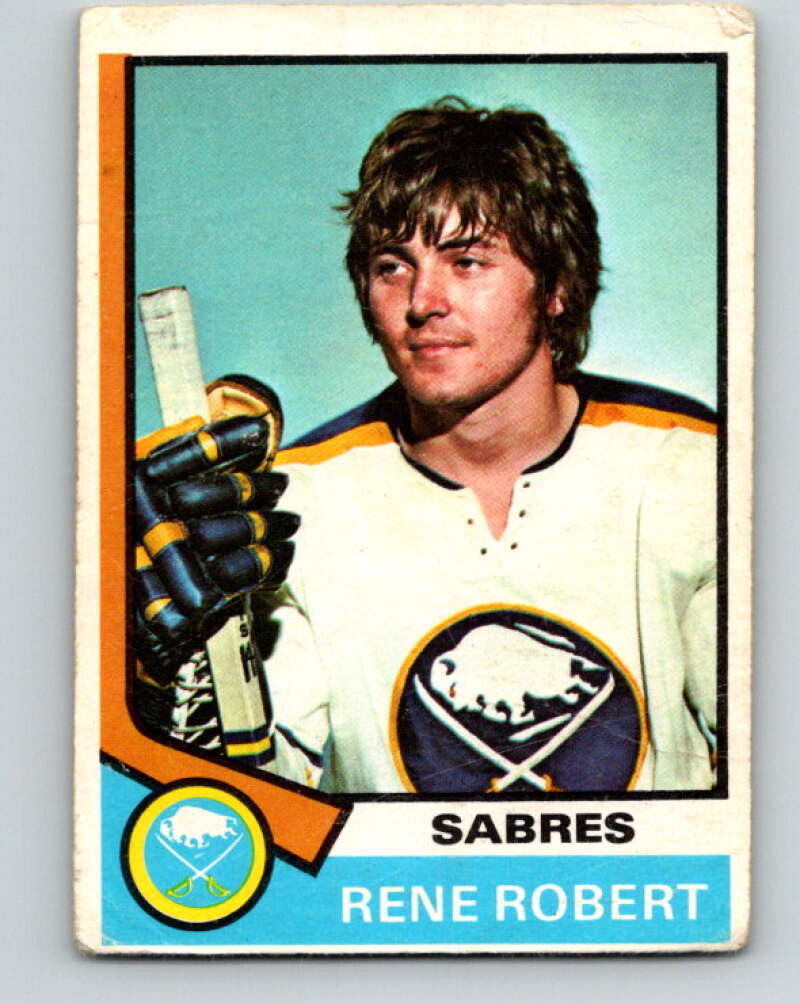 1974-75 O-Pee-Chee #142 Rene Robert Buffalo Sabres V4553