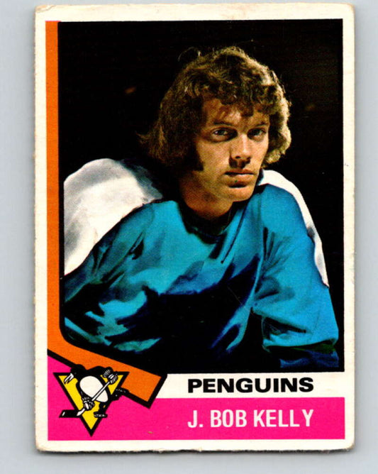 1974-75 O-Pee-Chee #143 J. Bob Kelly  RC Rookie Pittsburgh Penguins  V4555