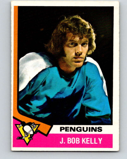1974-75 O-Pee-Chee #143 J. Bob Kelly  RC Rookie Pittsburgh Penguins  V4556
