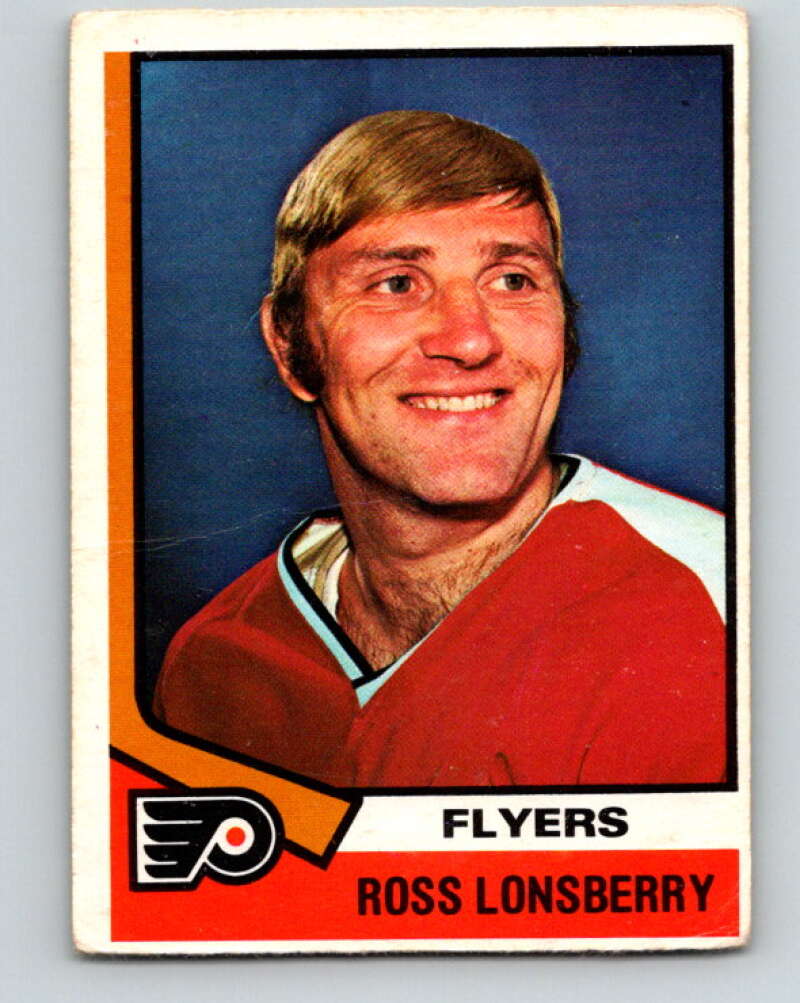 1974-75 O-Pee-Chee #144 Ross Lonsberry Philadelphia Flyers V4557