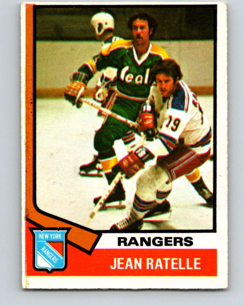 1974-75 O-Pee-Chee #145 Jean Ratelle New York Rangers V4559