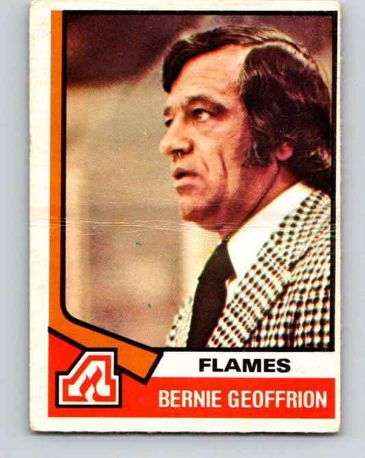 1974-75 O-Pee-Chee #147 Bernie Geoffrion CO  Atlanta Flames  V4563