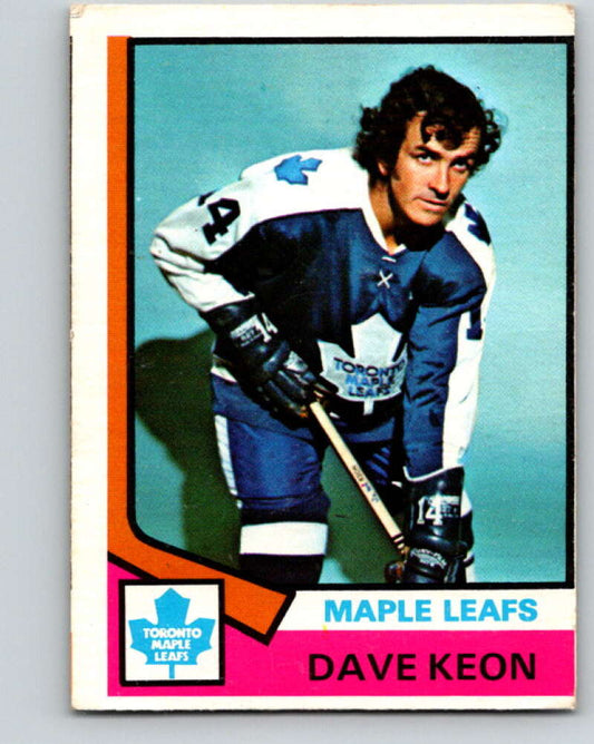 1974-75 O-Pee-Chee #151 Dave Keon  Toronto Maple Leafs  V4566