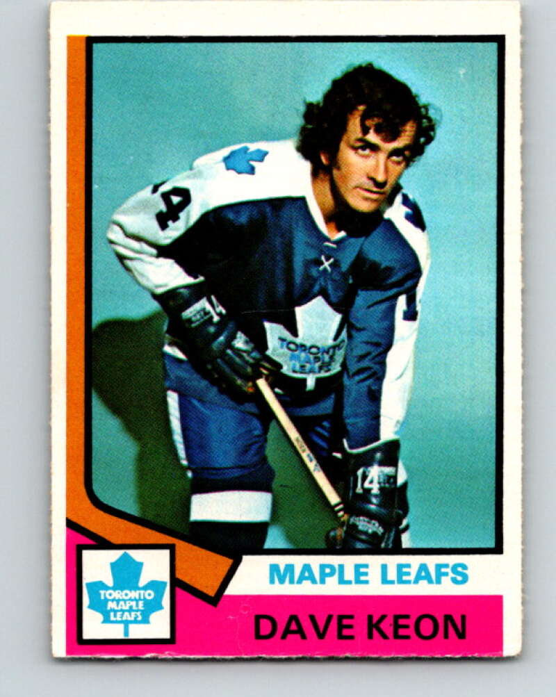 1974-75 O-Pee-Chee #151 Dave Keon Toronto Maple Leafs V4567