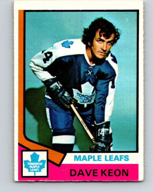 1974-75 O-Pee-Chee #151 Dave Keon  Toronto Maple Leafs  V4567