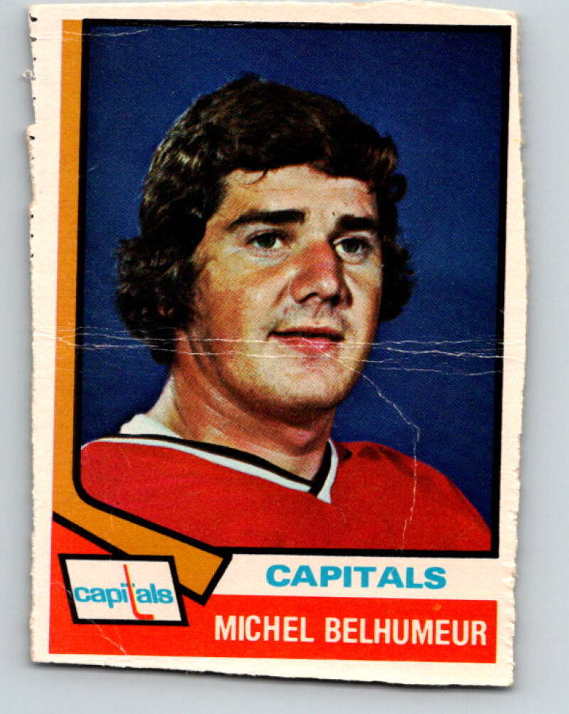 1974-75 O-Pee-Chee #153 Michel Belhumeur Washington Capitals V4572