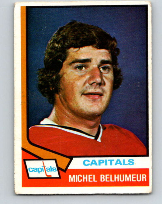 1974-75 O-Pee-Chee #153 Michel Belhumeur  Washington Capitals  V4573