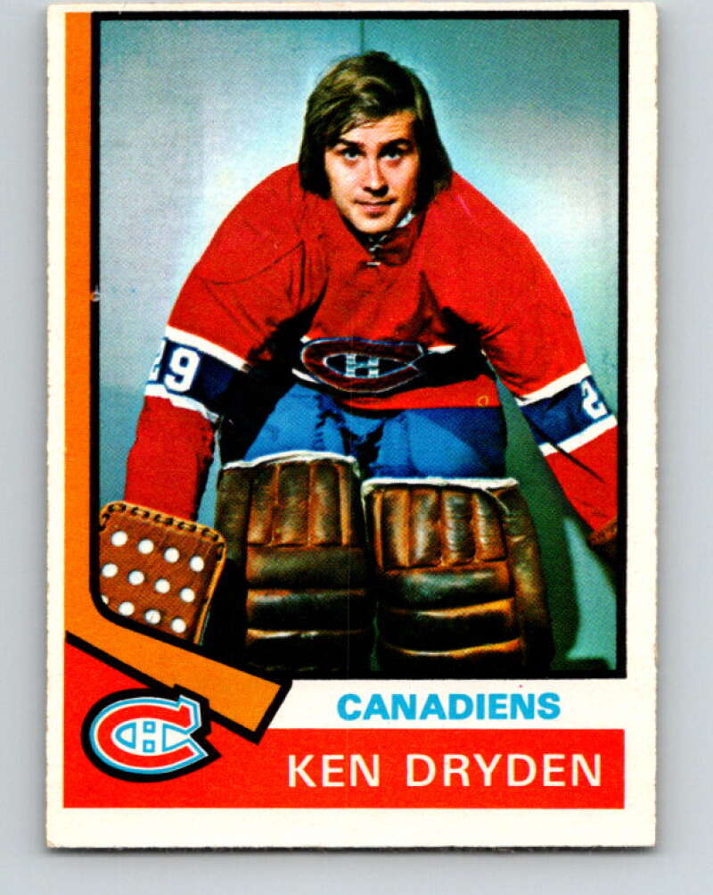 1974-75 O-Pee-Chee #155 Ken Dryden Montreal Canadiens V4580