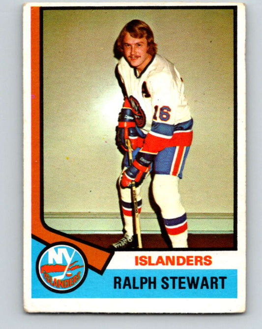 1974-75 O-Pee-Chee #158 Ralph Stewart  RC Rookie New York Islanders  V4590