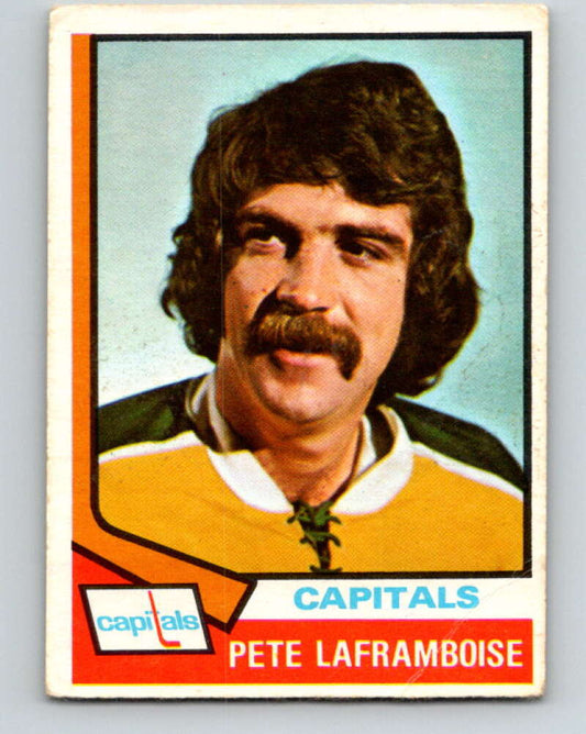 1974-75 O-Pee-Chee #166 Pete Laframboise  Washington Capitals  V4609