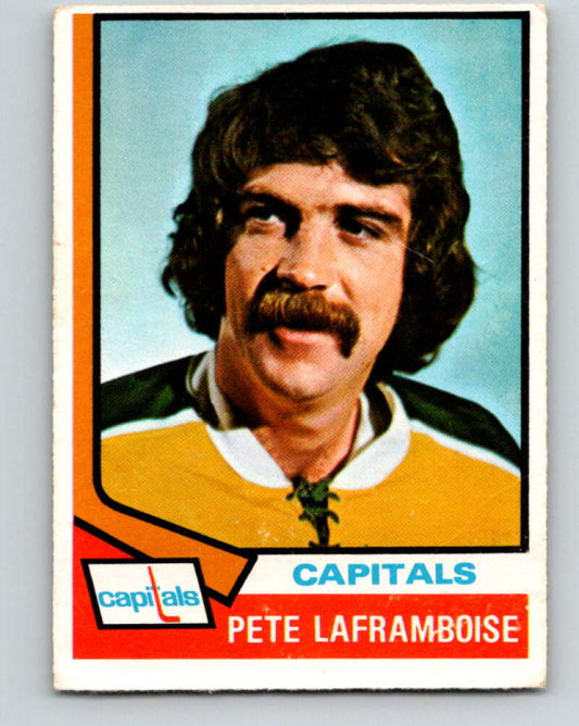 1974-75 O-Pee-Chee #166 Pete Laframboise  Washington Capitals  V4610