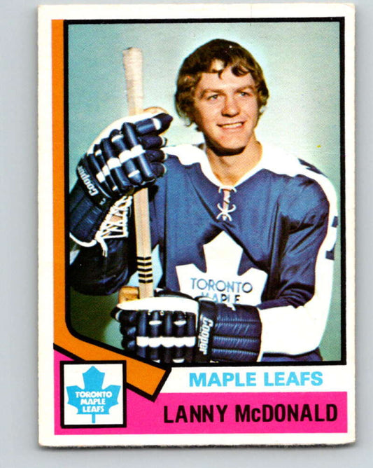 1974-75 O-Pee-Chee #168 Lanny McDonald  RC Rookie Toronto Maple Leafs  V4612