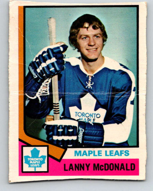 1974-75 O-Pee-Chee #168 Lanny McDonald  RC Rookie Toronto Maple Leafs  V4614