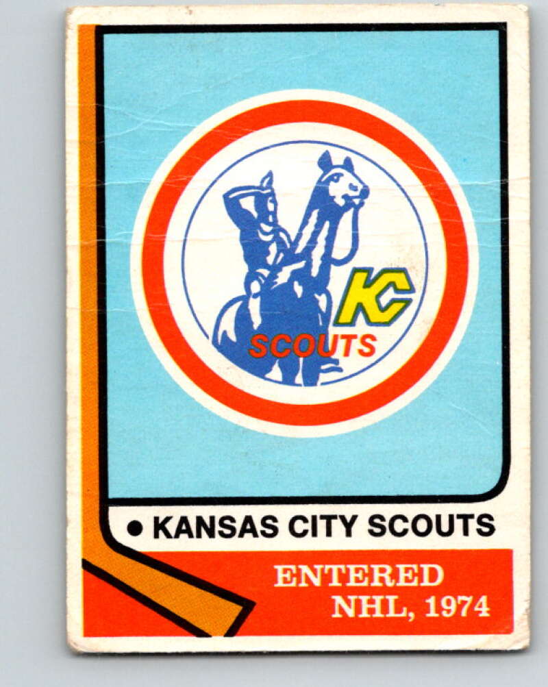 1974-75 O-Pee-Chee #169 Scouts Team Kansas City Scouts V4615