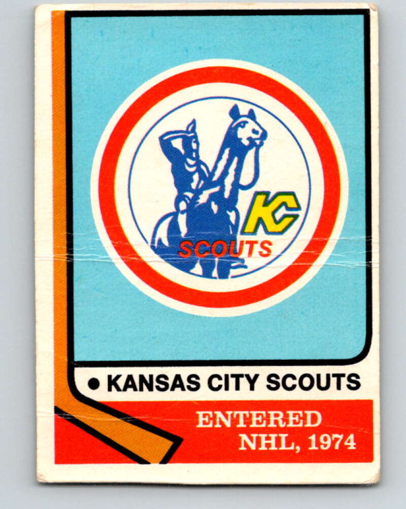 1974-75 O-Pee-Chee #169 Scouts Team Kansas City Scouts V4616