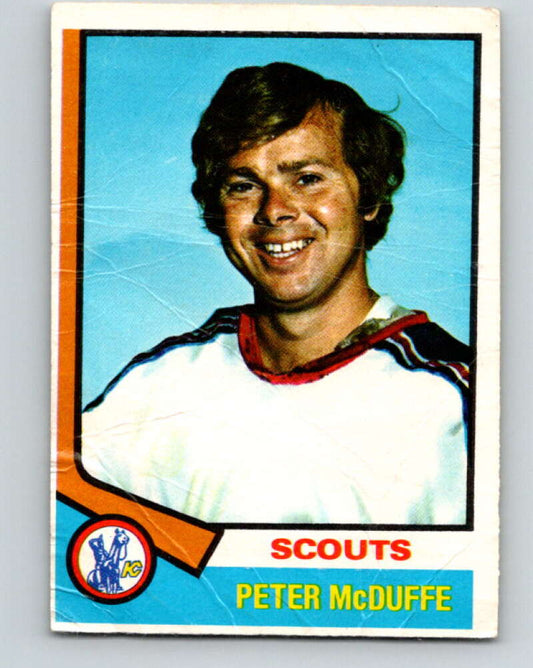 1974-75 O-Pee-Chee #173 Peter McDuffe  Kansas City Scouts  V4627