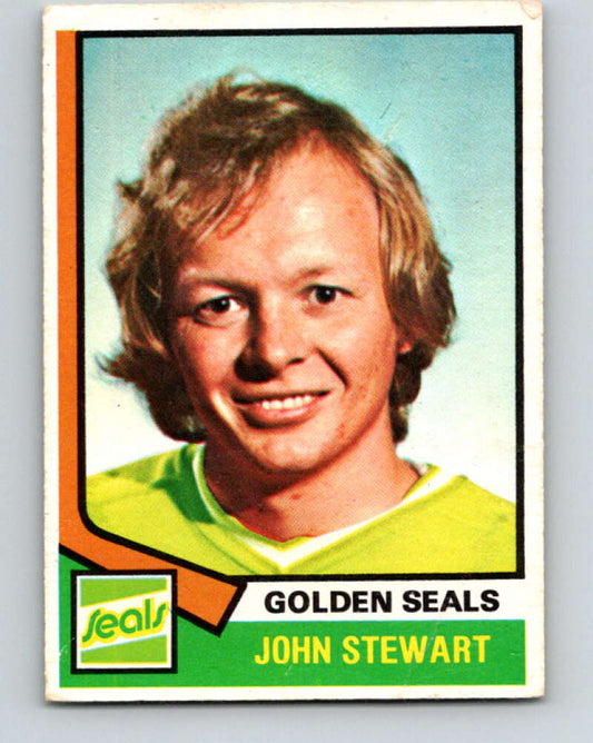 1974-75 O-Pee-Chee #175 John Stewart  RC Rookie California Golden Seals  V4633