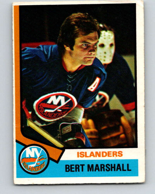 1974-75 O-Pee-Chee #177 Bert Marshall  New York Islanders  V4638